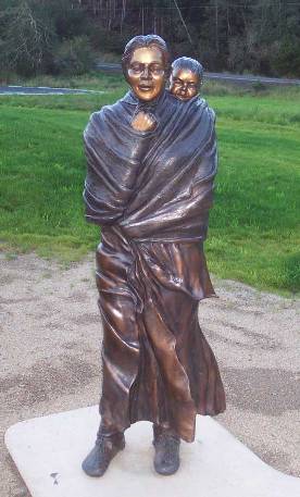 Sacagawea and baby - Photo from NPS