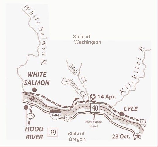 Mapping Hood River - Memaloose State Park area 