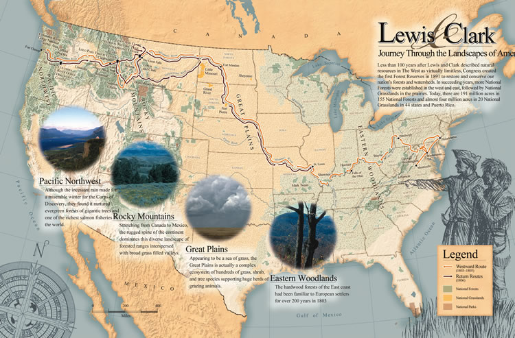 Travel the Lewis and Clark Trail - Suggested Driving Tour - Re-live the ...